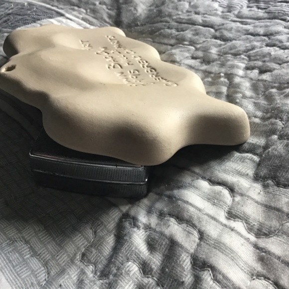 BROWN BAG COOKIE ART GINGERBREAD CUT-APARTS CERAMIC BAKING MOLD - Picture 4 of 5